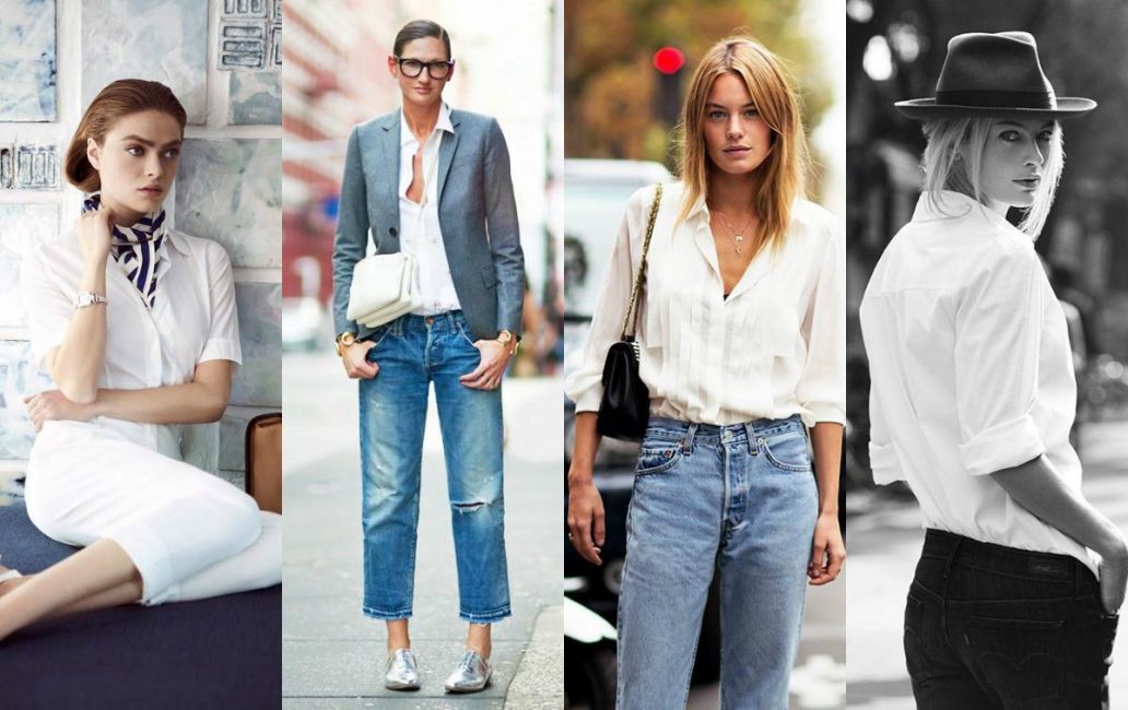 З чим носити жіночу сорочку? Білі, довгі, джинсові, в смужку, клітку + 140 ФОТО