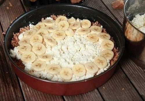 Сирне печиво з бананом класичний домашній покроковий рецепт з фото