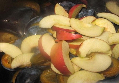 Варення із слив і яблук простий рецепт на зиму покроково з фото