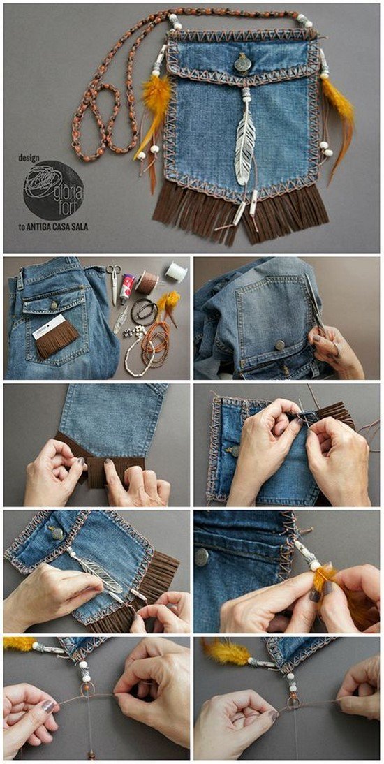 Друге життя старих джинсів – фото ідеї, що можна зробити зі старих джинсів