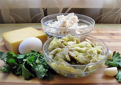 Запечені баклажани з сиром і сиром «Кучерикас» домашній рецепт з фото