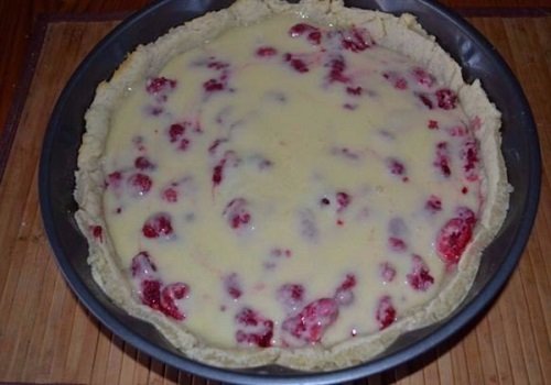 Знаменитий цветаевский пиріг з малиною покроковий домашній рецепт з фото