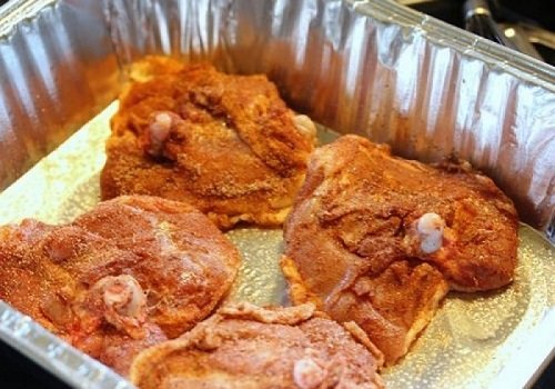 Глазуровані курячі стегенця запечені в духовці покроковий рецепт з фото