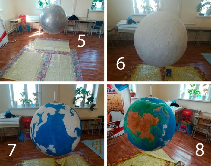 Глобус своїми руками: 5 покрокових майстер класів з фото