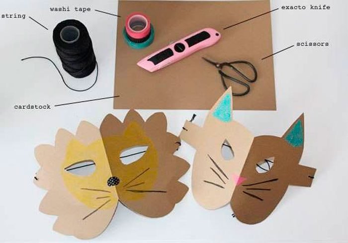 Як зробити маску з паперу своїми руками, 11 майстер класів