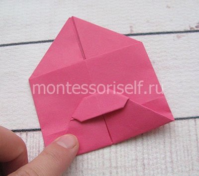Орігамі з паперу свиня (покрокова схема складання)