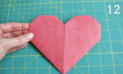 Орігамі серце з паперу своїми руками: схема