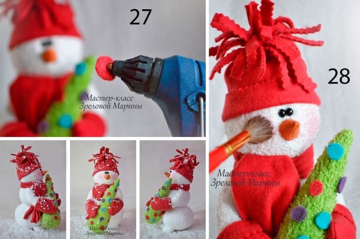 Сніговики своїми руками: покрокових майстер класи на Новий рік