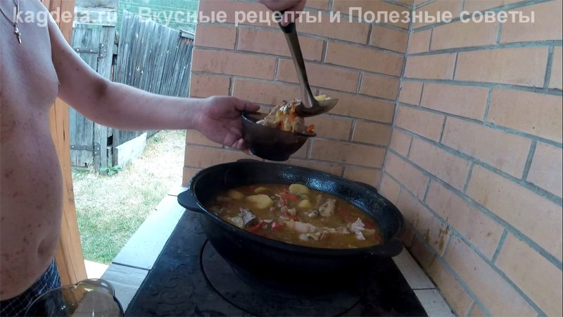 Хашлама зі свинини з картоплею по вірменськи (на пиві)