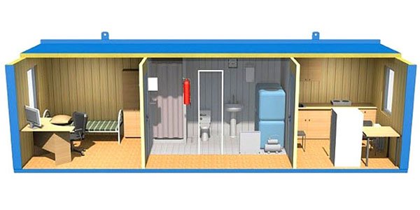 Дачні двокімнатні побутовки з туалетом і душем, інсталяція, відео
