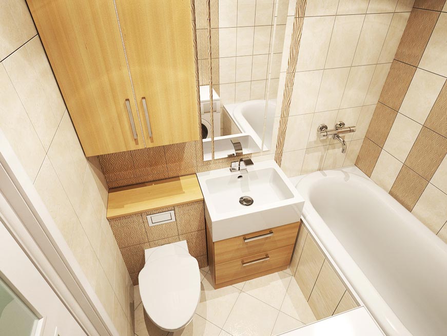 Дизайн плитки для ванної кімнати для маленької площі: 60+ фото, гарний дизайн обробки маленької ванної кімнати плиткою