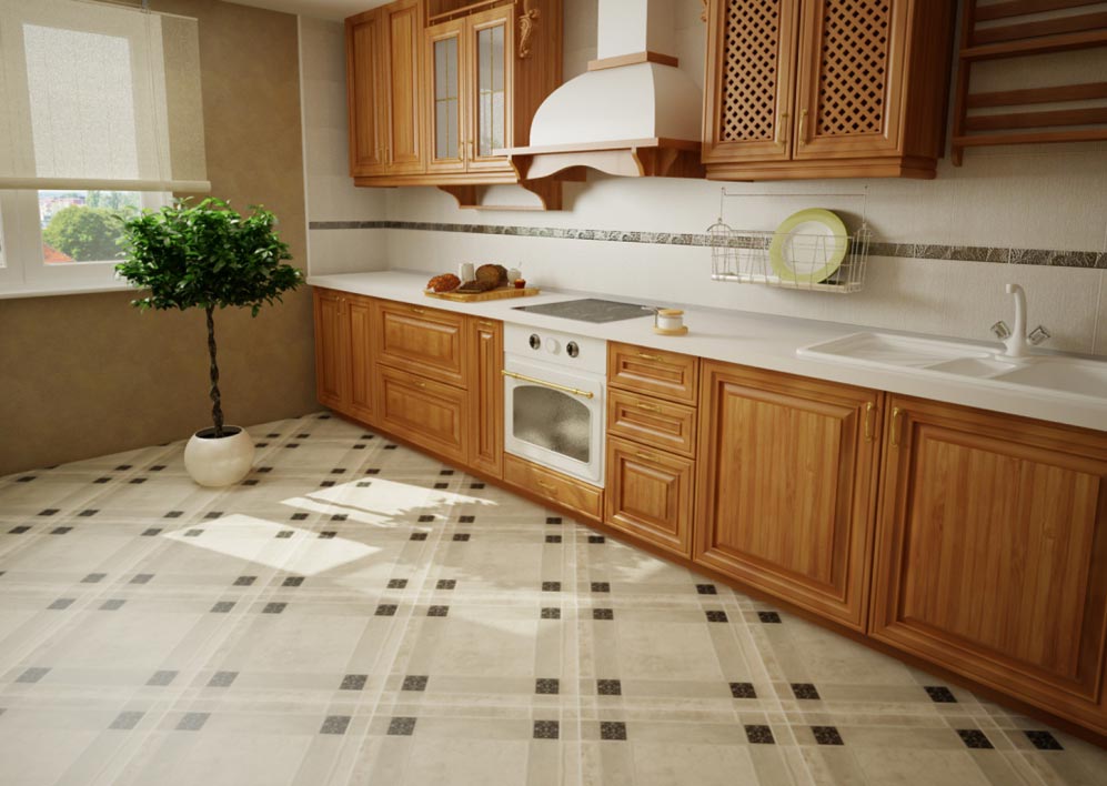 Яку вибрати плитку на підлогу на кухню і передпокій вибираємо підлогову плитку для кухні: 50+ фото варіантів