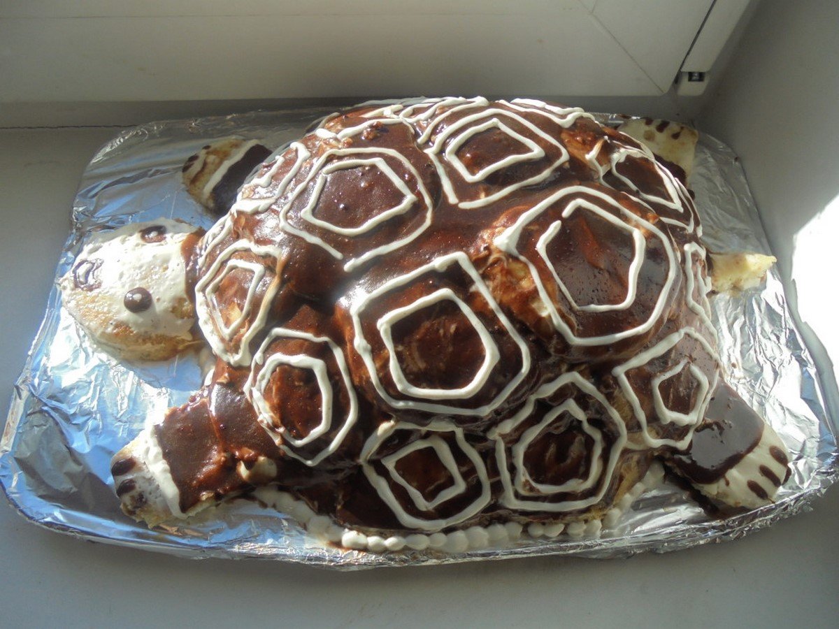 Торт черепаха. Рецепт покроково в домашніх умовах