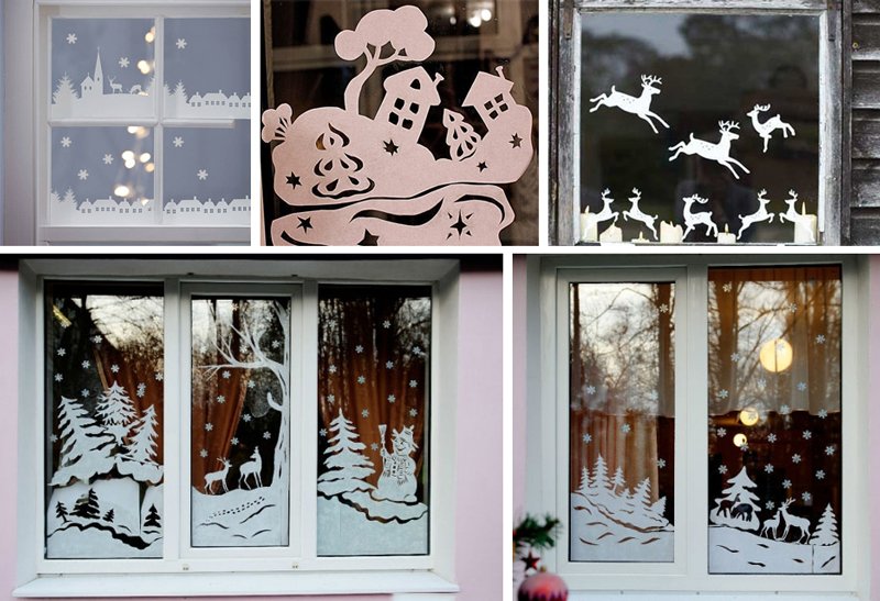 Як прикрасити вікна до Нового Року своїми руками – 10 ідей декору