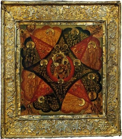 Ікона «Неопалима купина», фото і значення, опис, історія, в чому допомагає ікона від пожежі, де знаходиться ікона Богородиці Неопалима Купина