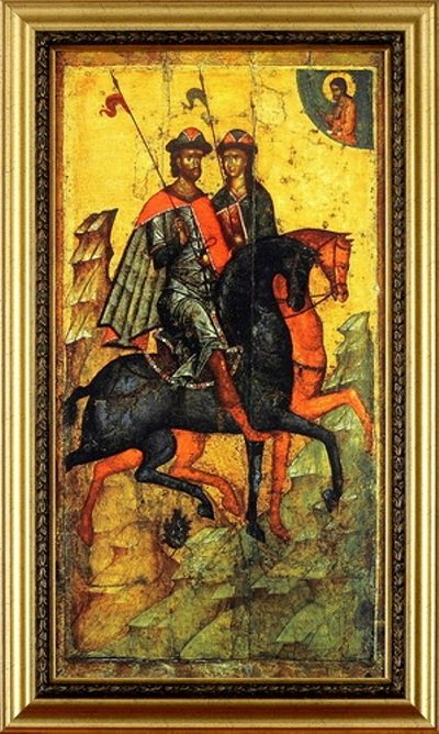 Борис і Гліб перші руські святі, житіє, ікона благовірних князів, де ікона, памятник, коли свято і де храм святих на Русі