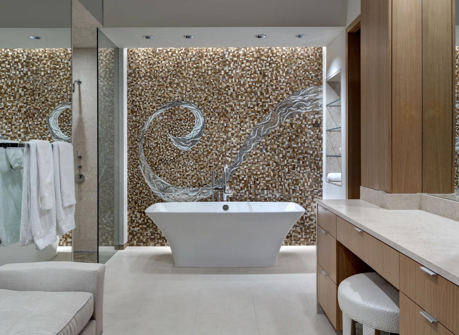 Плитка мозаїка для ванної кімнати: 100 фото дизайну ванної з плиткою, мозаїкою
