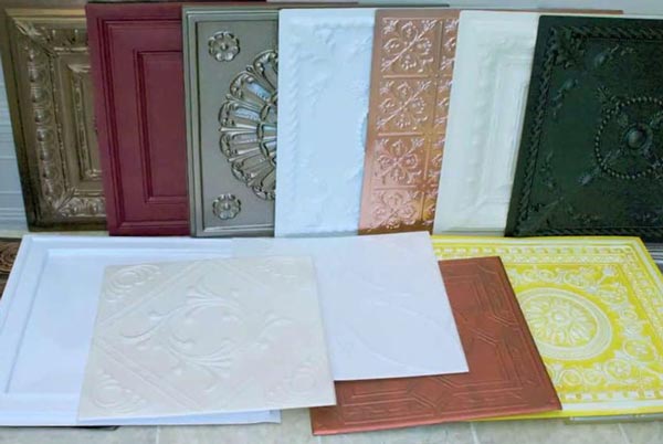 Як і чим пофарбувати стельову плитку фарбою: водоемульсійна, акрилова фарба для стельової плитки