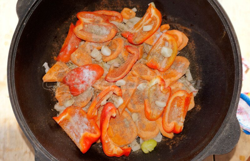 Басма по узбецьки — покроковий рецепт приготування в казані на вогнищі