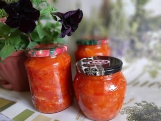 Лечо з кабачків на зиму з томатною пастою (пальчики оближеш)