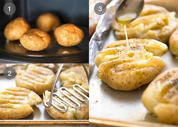 Картопля в мундирі, запечений в духовці, покрокові рецепти