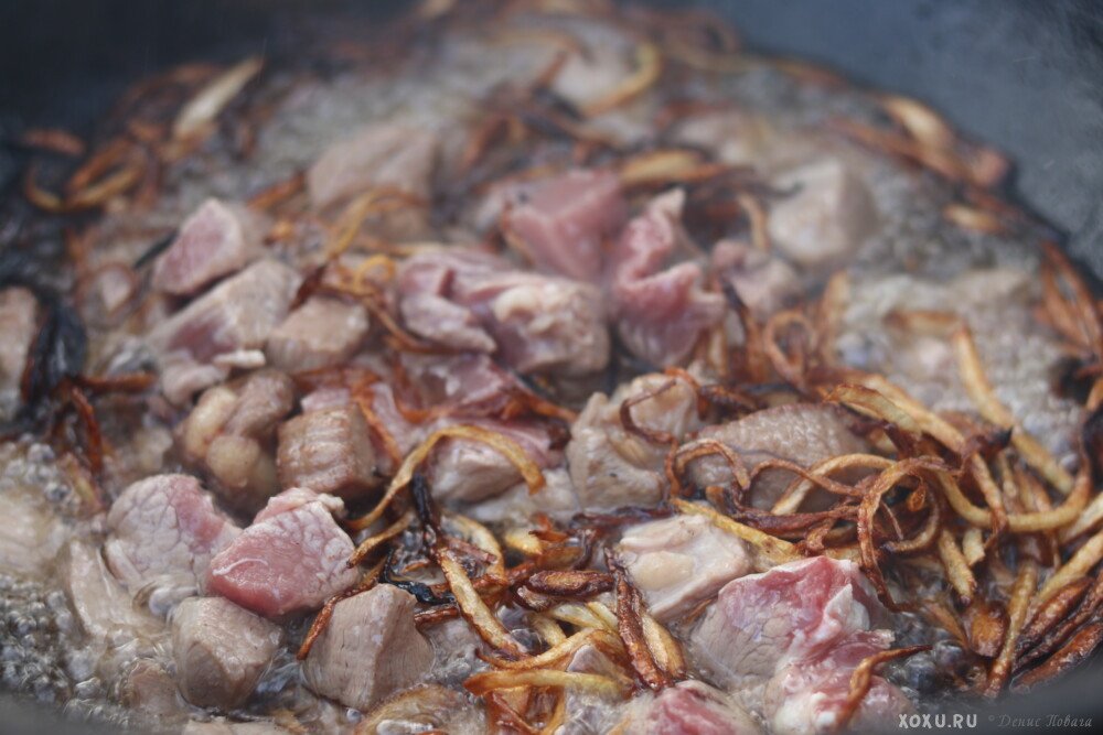 Плов в казані на багатті з яловичини (по узбецьки). Як приготувати смачний, розсипчастий плов з рисом Девзира