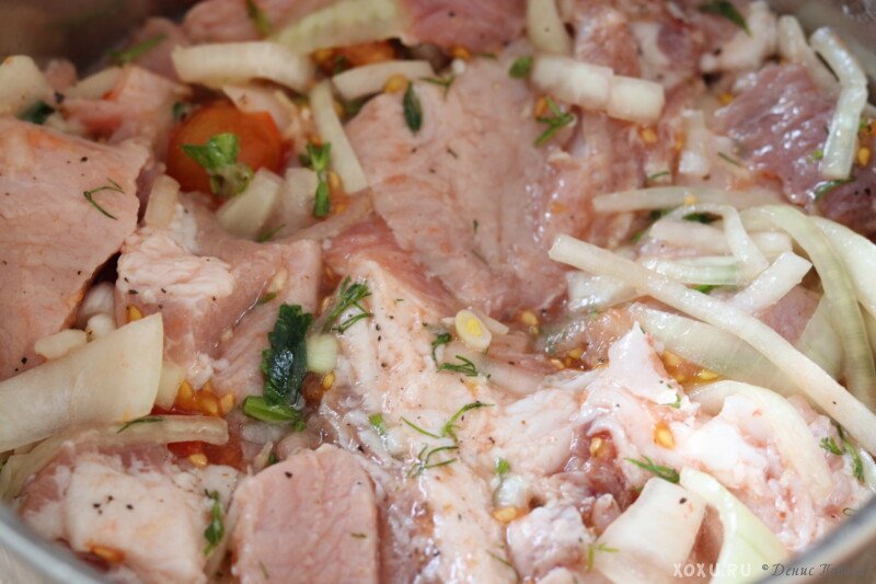 Шашлик зі свинини і найсмачніший маринад, щоб мясо було мяким і соковитим