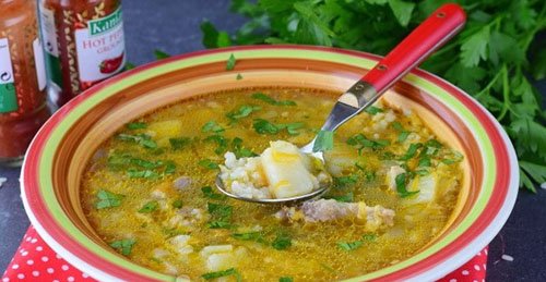 Суп з рисом, картоплею та мясом покрокові рецепти з фото, відео