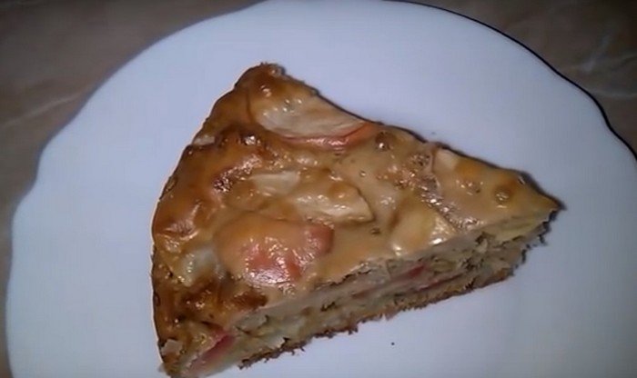 Яблучний пиріг на сметані, смачніше шарлотки і легкий в приготуванні